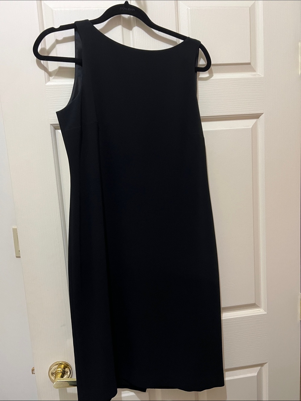 Louben Classic Black Sleeveless Shift Dress (sz 8)